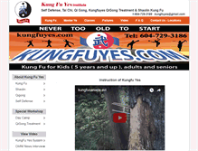 Tablet Screenshot of kungfuye.com